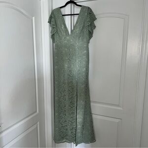 JJ House in Celadon (Sage Green) size 12 Floor length formal dress / gown